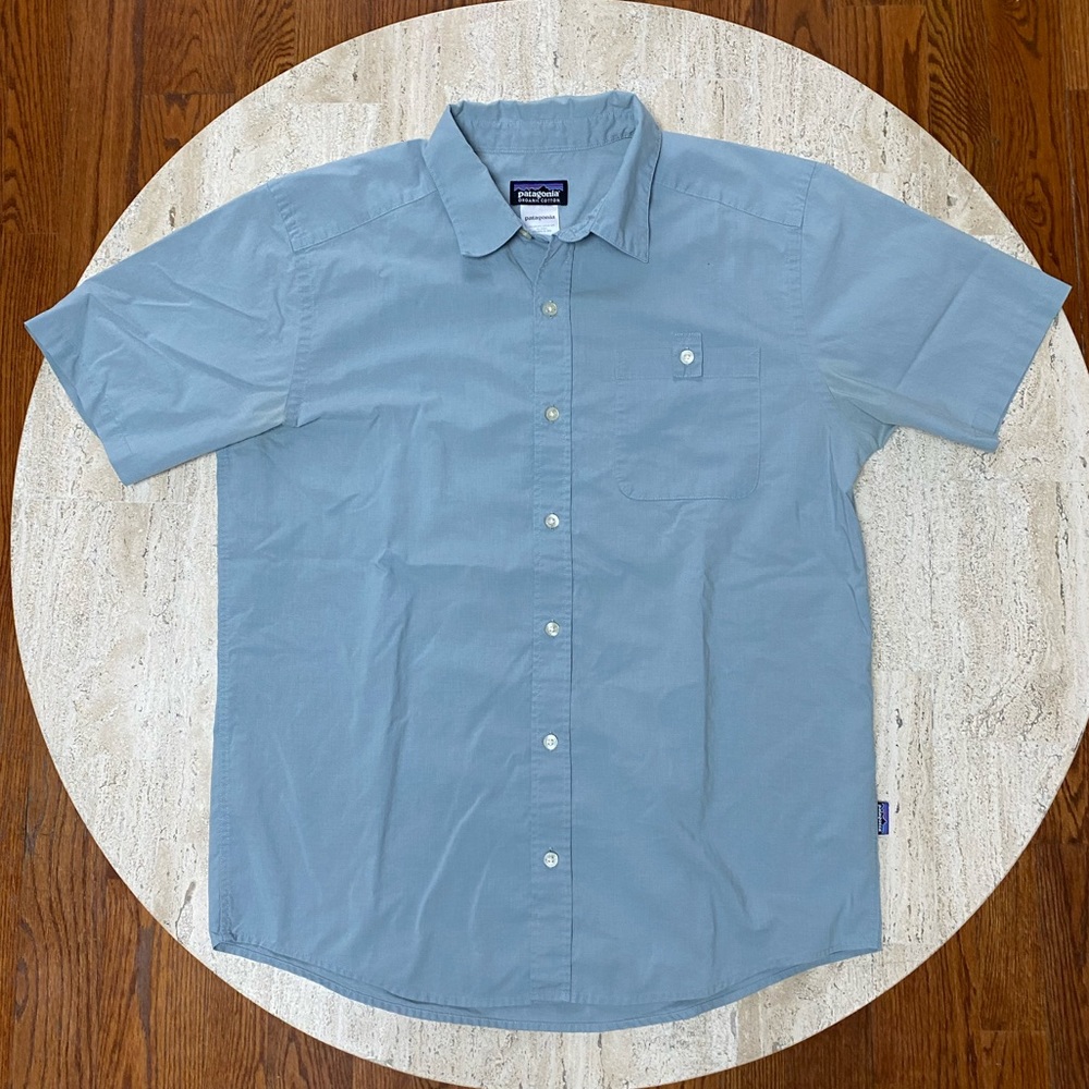 Patagonia Light Blue Button Up